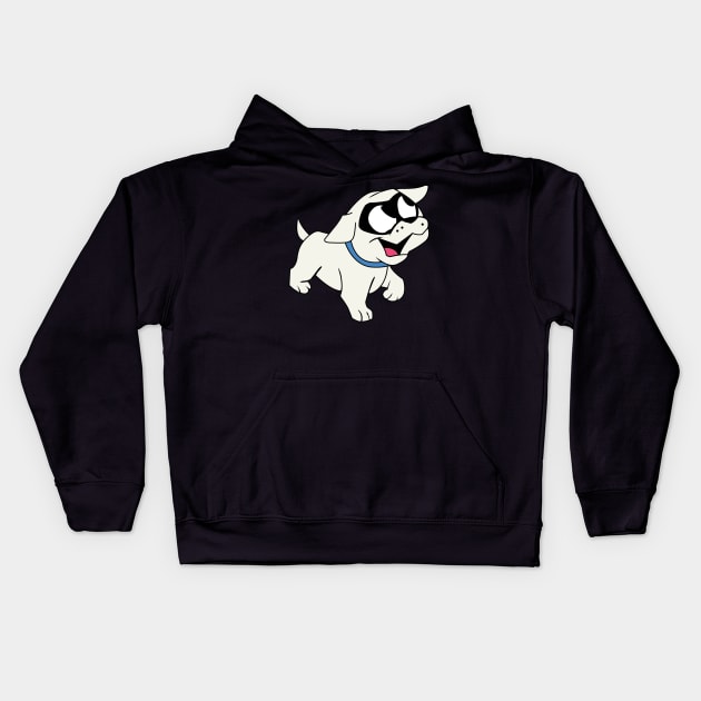 Bandit - Cartoon Puppy Kids Hoodie by LuisP96